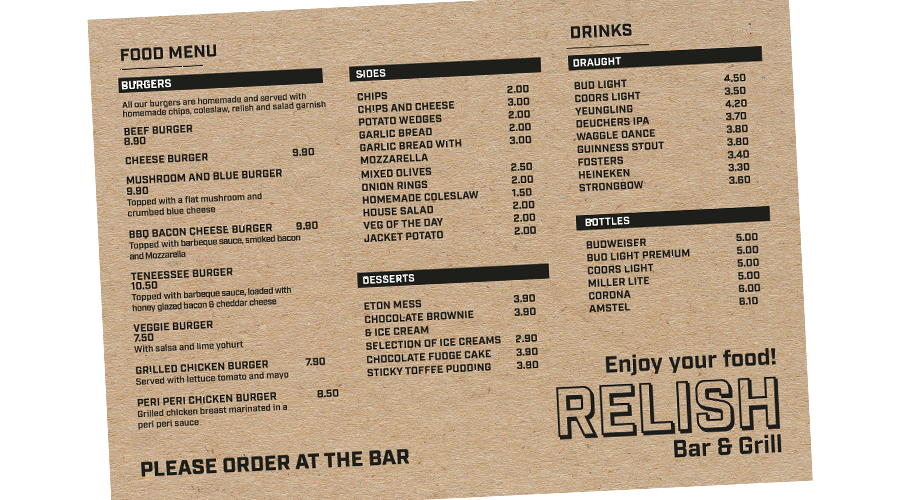 Printed Placemats